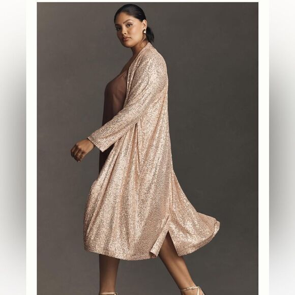 Anthropologie Mare Mare Sequin Duster NWT - Picture 2 of 13